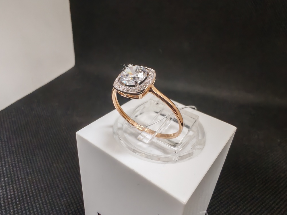 КОЛЬЦО С КАМНЯМИ (Au 585)