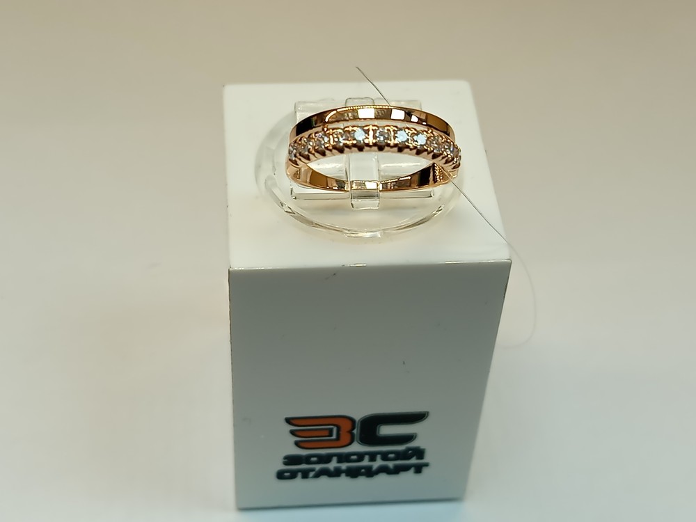 КОЛЬЦО С КАМНЯМИ (Au 585)