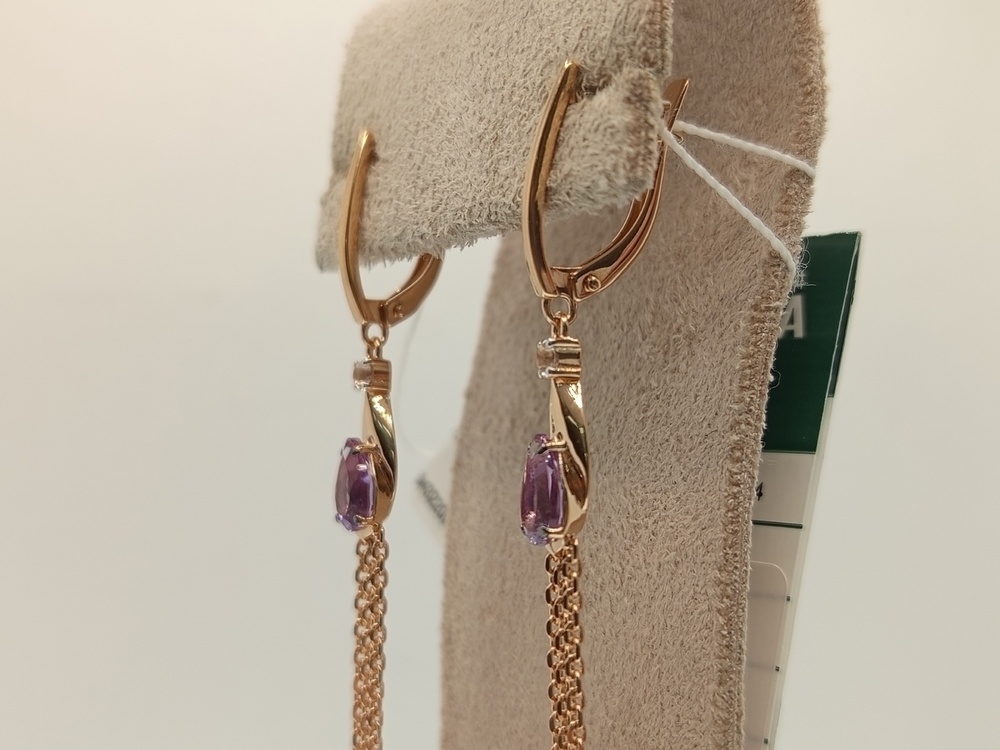 СЕРЬГИ С КАМНЯМИ (Au 585)