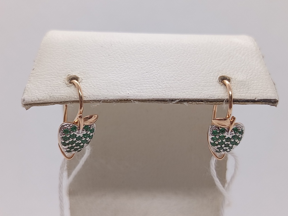 СКМИ585 СЕРЬГИ С КАМНЯМИ (Au 585)