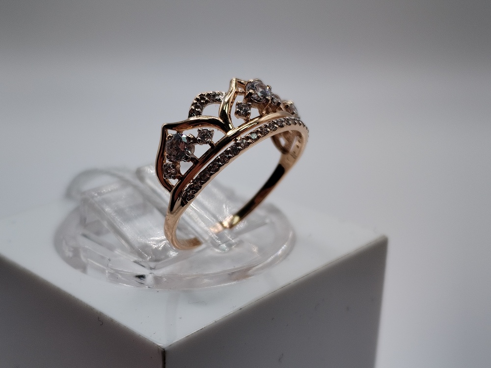 КОЛКМИ585 КОЛЬЦО С КАМНЯМИ (Au 585)