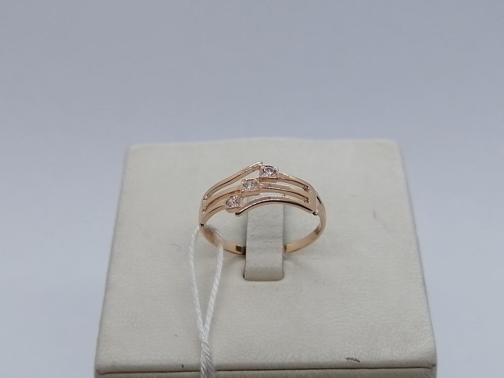 КОЛКМИ585 КОЛЬЦО С КАМНЯМИ (Au 585)