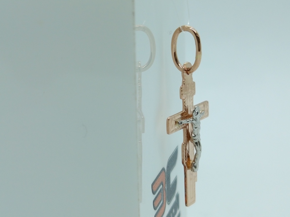 810-00268-10-00-00-02 ПОДВЕСКА КРЕСТ без камня (Au 585)