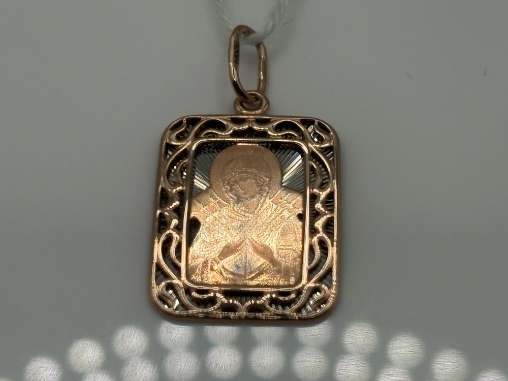 ПОДИБК585 ПОДВЕСКА ИКОНА БЕЗ КАМНЯ (Au 585)