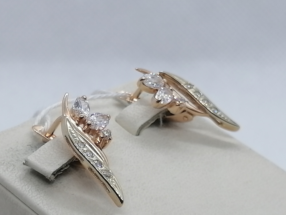 СЕРЬГИ С КАМНЯМИ (Au 585)