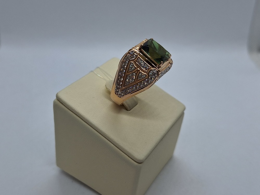 ПЕЧАТКА С КАМНЯМИ (Au 585)