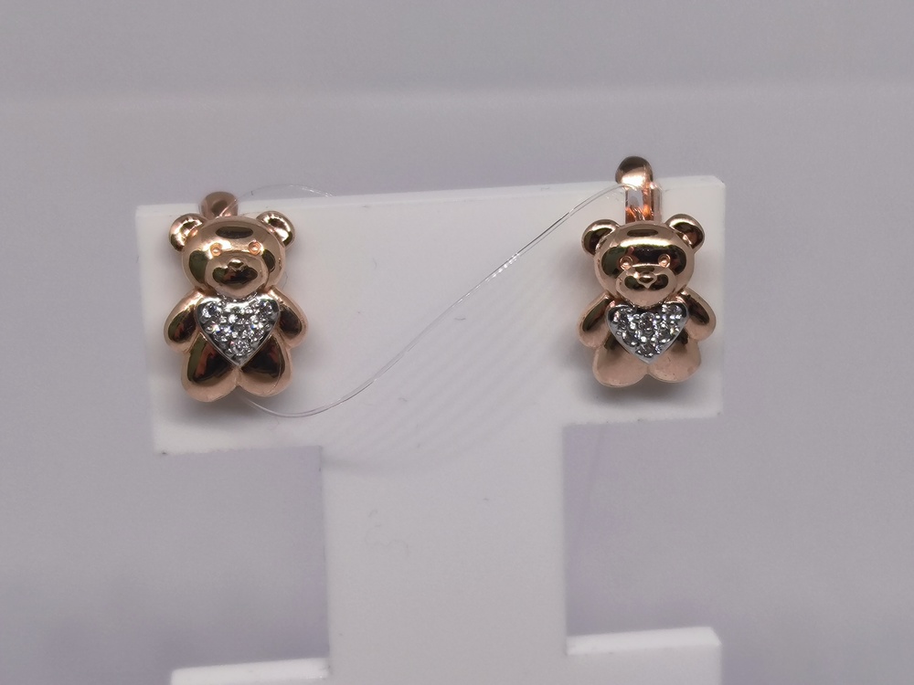 СЕРЬГИ С КАМНЯМИ (Au 585)