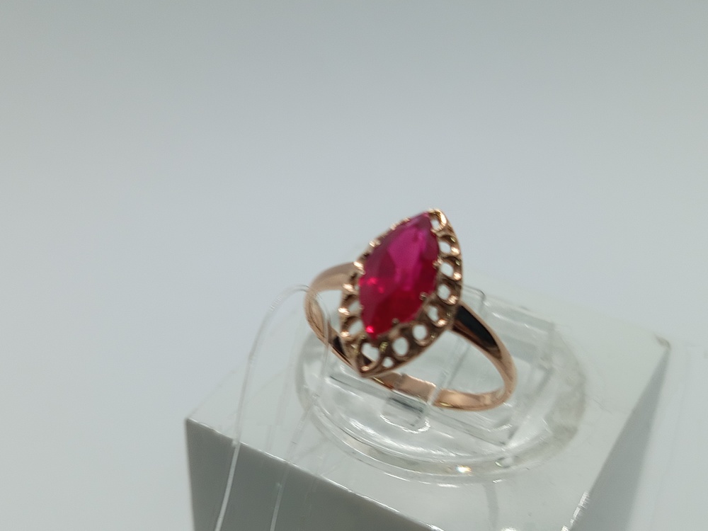 КОЛЬЦО С КАМНЕМ (Au 585)