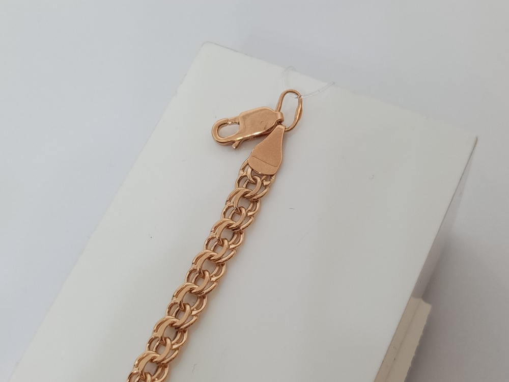 БРАСЛЕТ ПУСТОТЕЛЫЙ Бисмарк (Au 585)