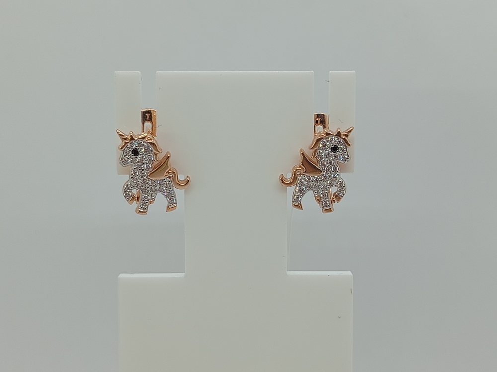 СЕРЬГИ С КАМНЯМИ (Au 585)