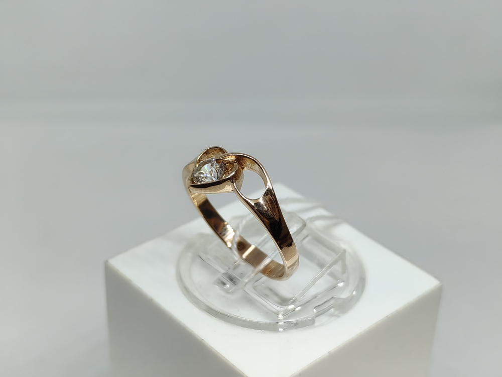 КОЛЬЦО С КАМНЕМ (Au 585)