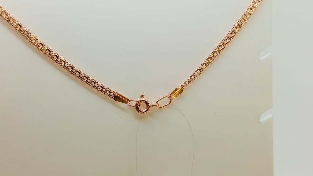 ЦЕПЬ ПУСТОТЕЛАЯ Бисмарк (Au 585)