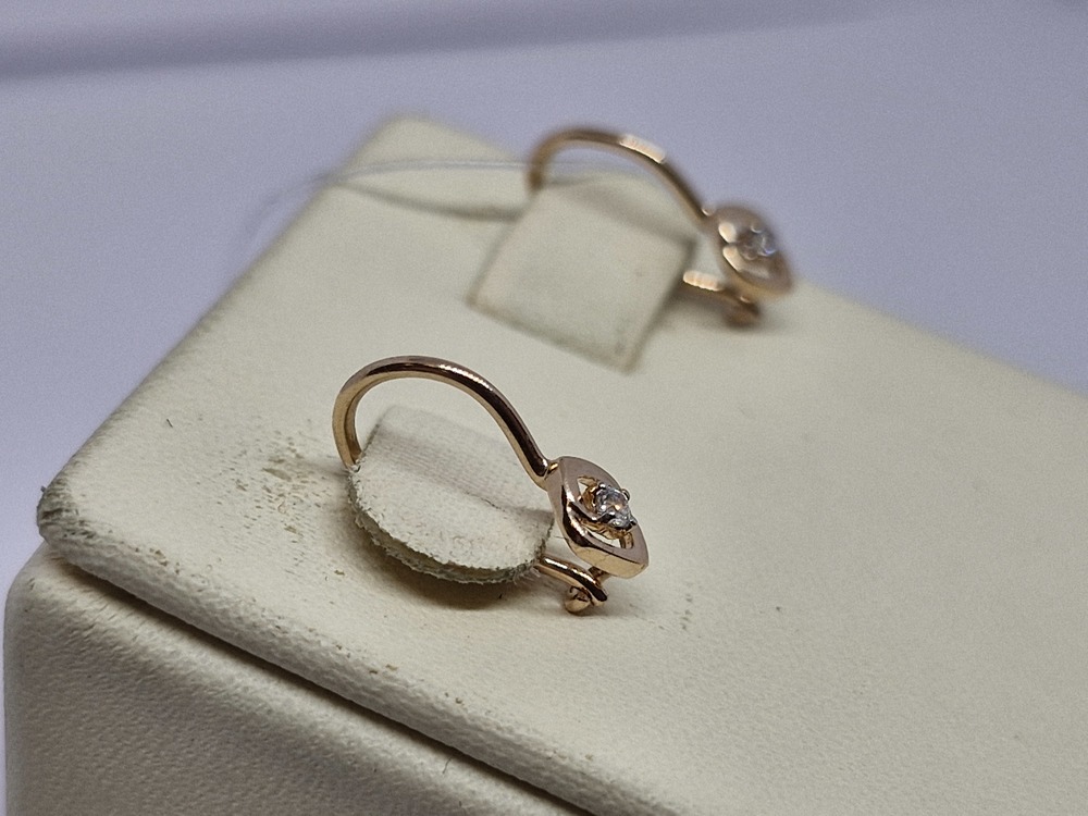 51-120-00689-1 СЕРЬГИ С ПЕТЕЛЬКОЙ (Au 585)