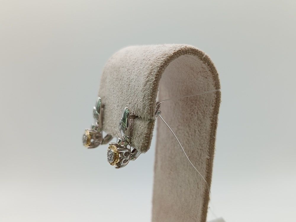 СЕРЬГИ С КАМНЯМИ (Au 585)