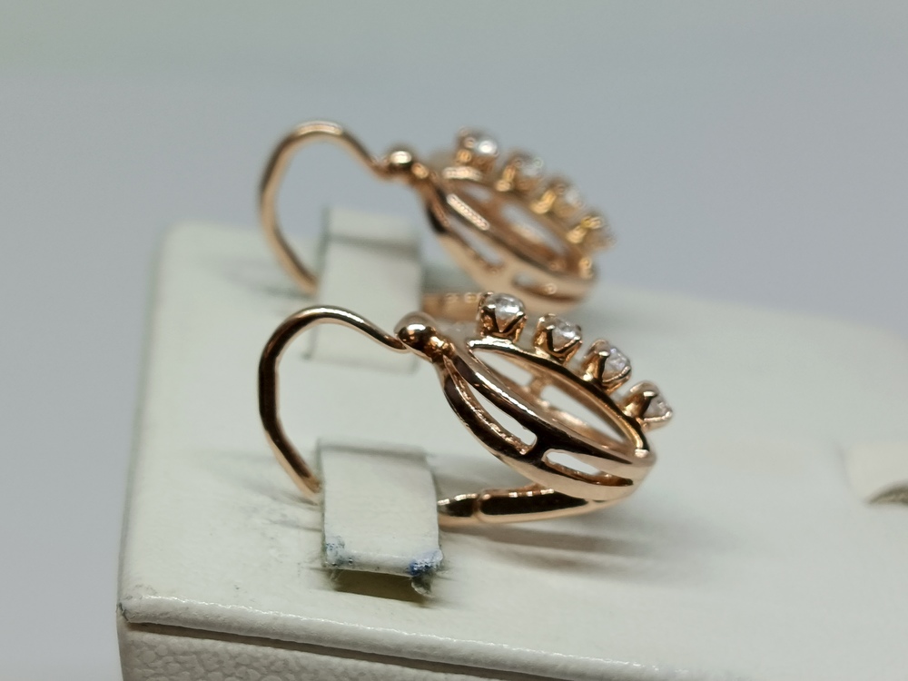 СЕРЬГИ С КАМНЯМИ (Au 585)