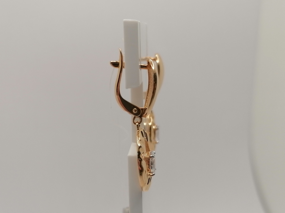 СЕРЬГИ С КАМНЕМ (Au 585)