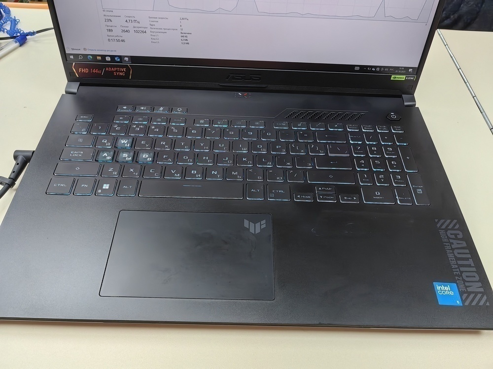 Ноутбук ASUS FX707; 210H, GeForce RTX 4050, 16 Гб, 512 GB, Нет