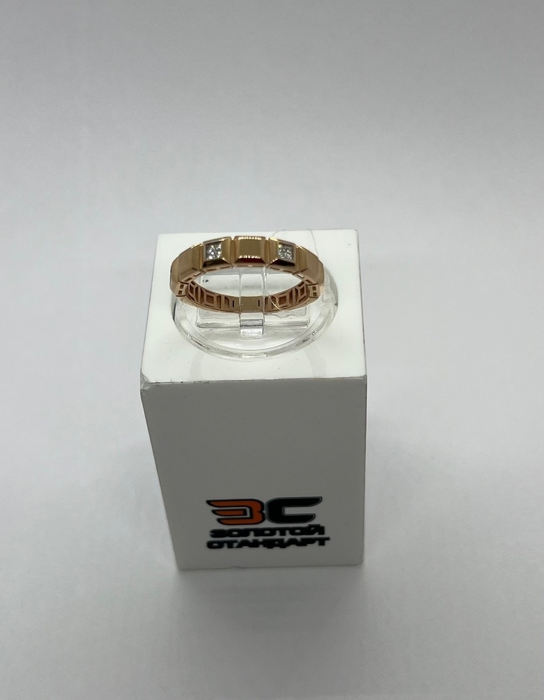 КОЛЬЦО С КАМНЯМИ (Au 585)