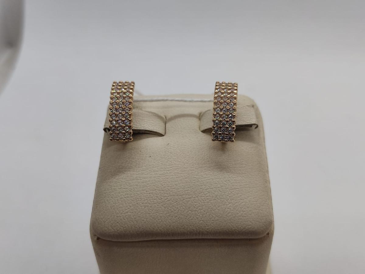 СКМИ585 СЕРЬГИ С КАМНЯМИ (Au 585)