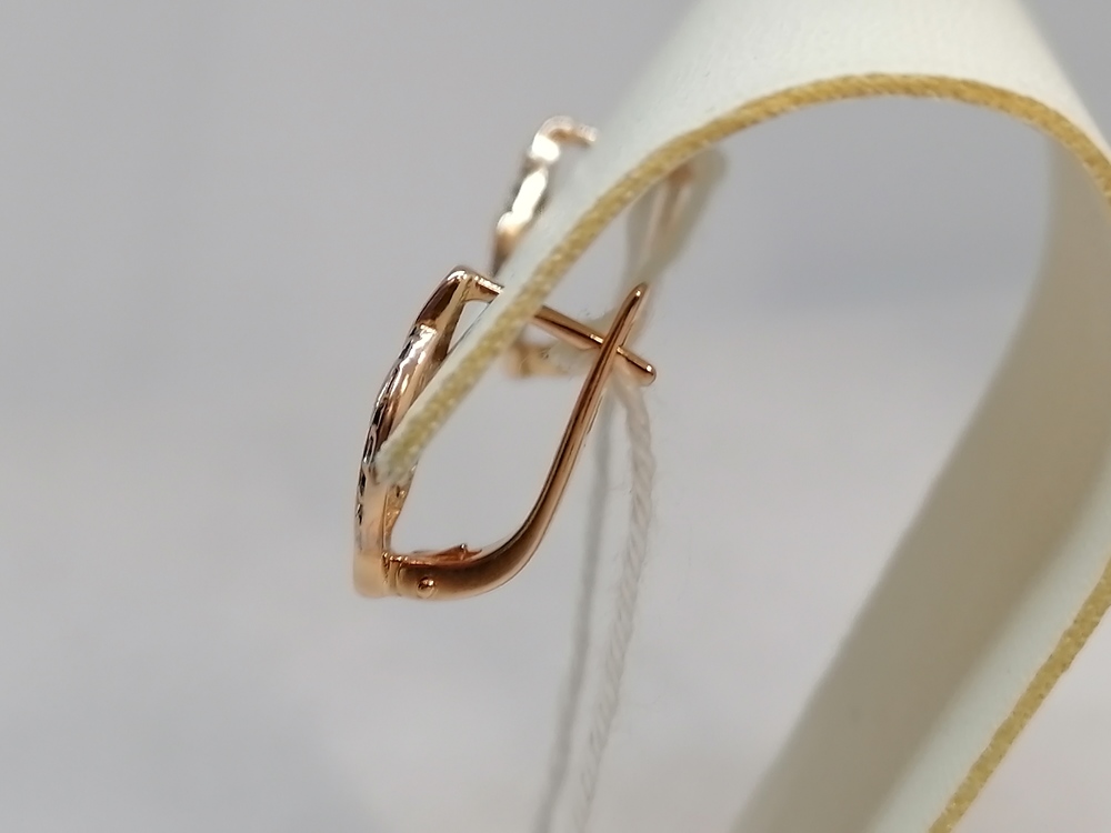 СКМИ585 СЕРЬГИ С КАМНЯМИ (Au 585)