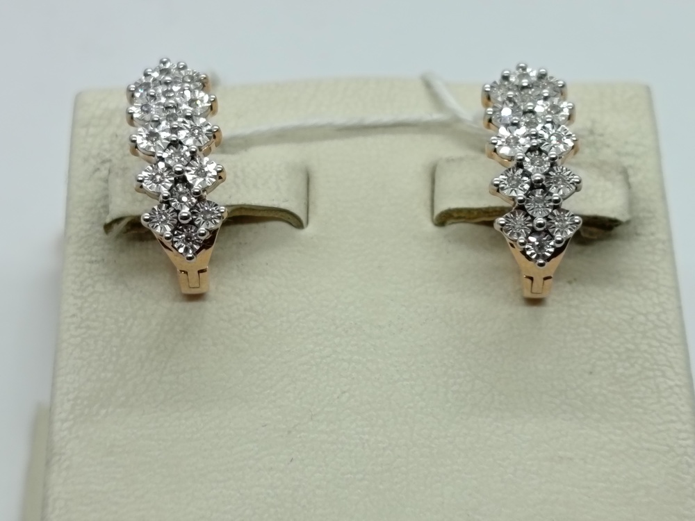 СЕРЬГИ БРИЛЛИАНТ (Au 585)