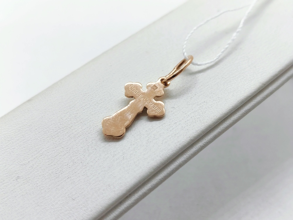 ПОДВЕСКА КРЕСТ без камня (Au 585)