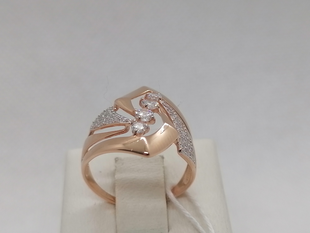 КОЛКМИ585 КОЛЬЦО С КАМНЯМИ (Au 585)