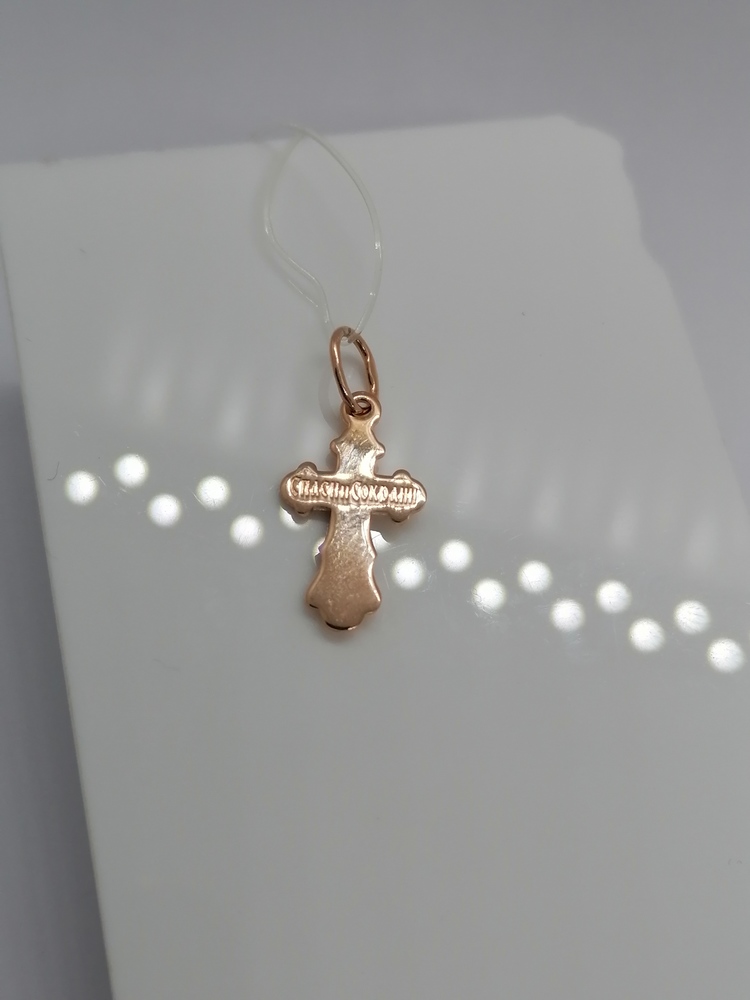 18-0019 ПОДВЕСКА КРЕСТ без камня (Au 585)