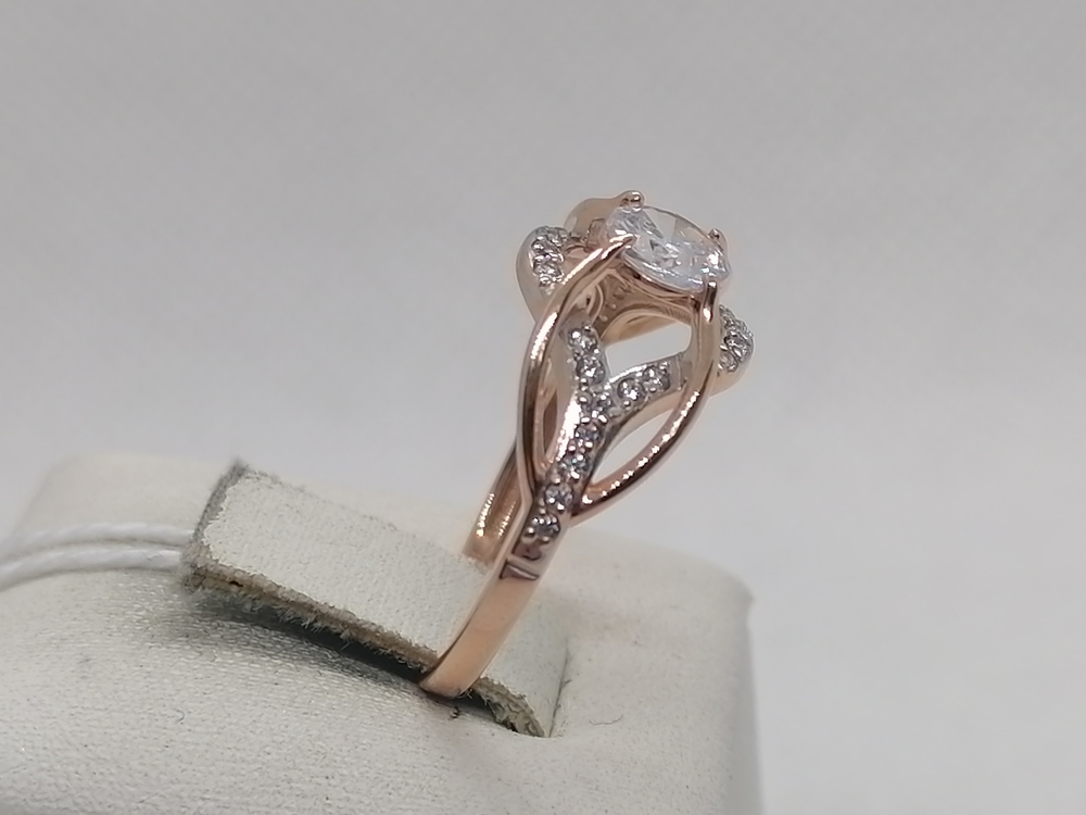 КОЛКМИ585 КОЛЬЦО С КАМНЯМИ (Au 585)