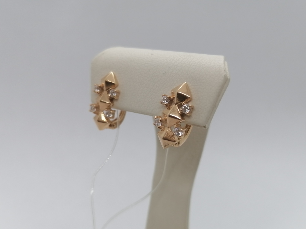 СЕРЬГИ С КАМНЯМИ (Au 585)