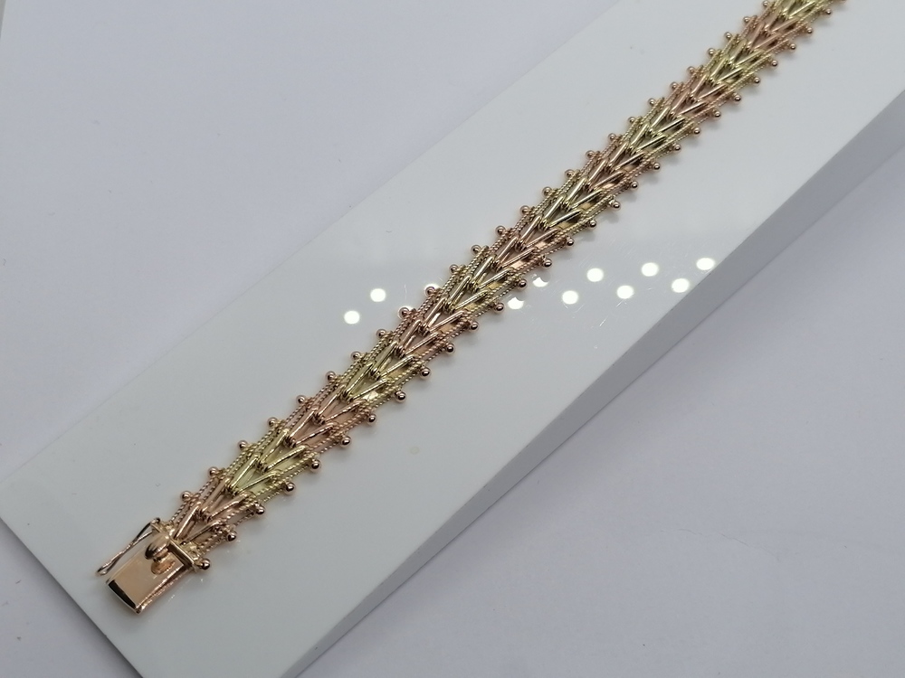 БРАСЛЕТ ПОЛНОВЕСНЫЙ Фантазия Au 583