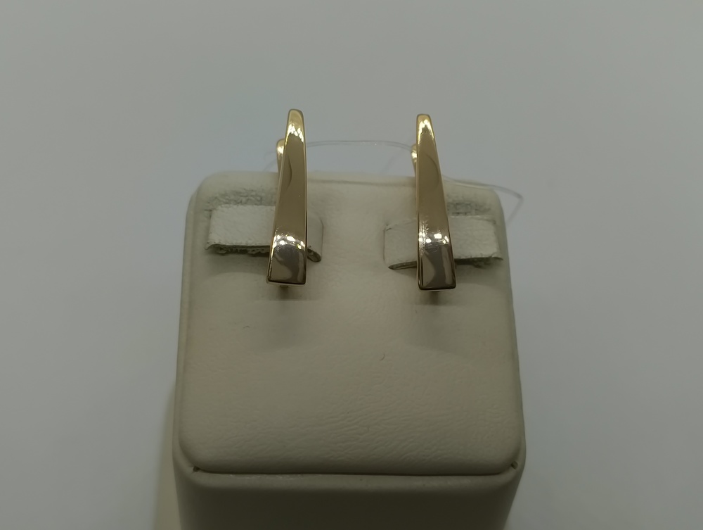 с1267 СЕРЬГИ БЕЗ КАМНЯ (Au 585)