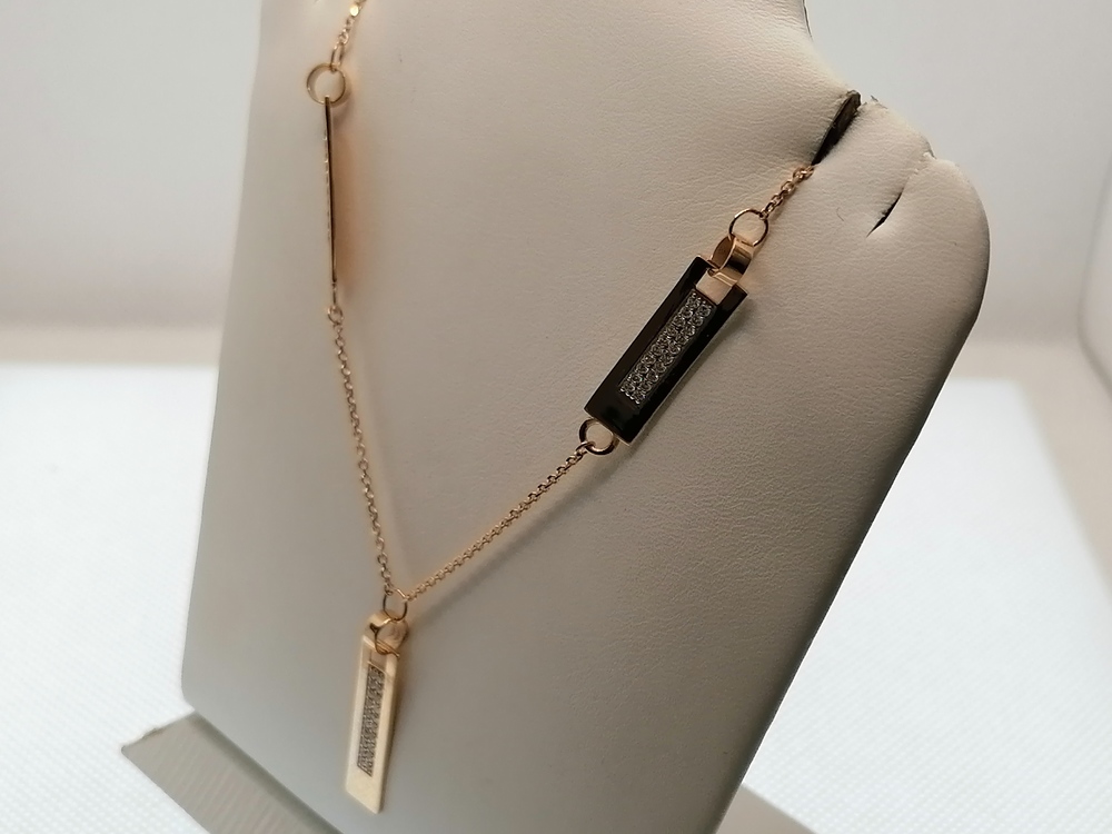 КОЛЬЕ С КАМНЯМИ (Au 585)