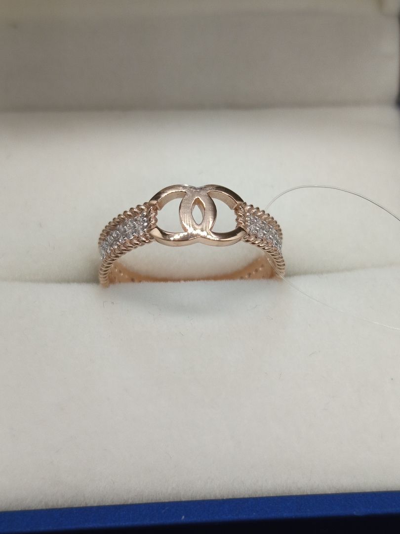 КОЛЬЦО С КАМНЯМИ (Au 585)