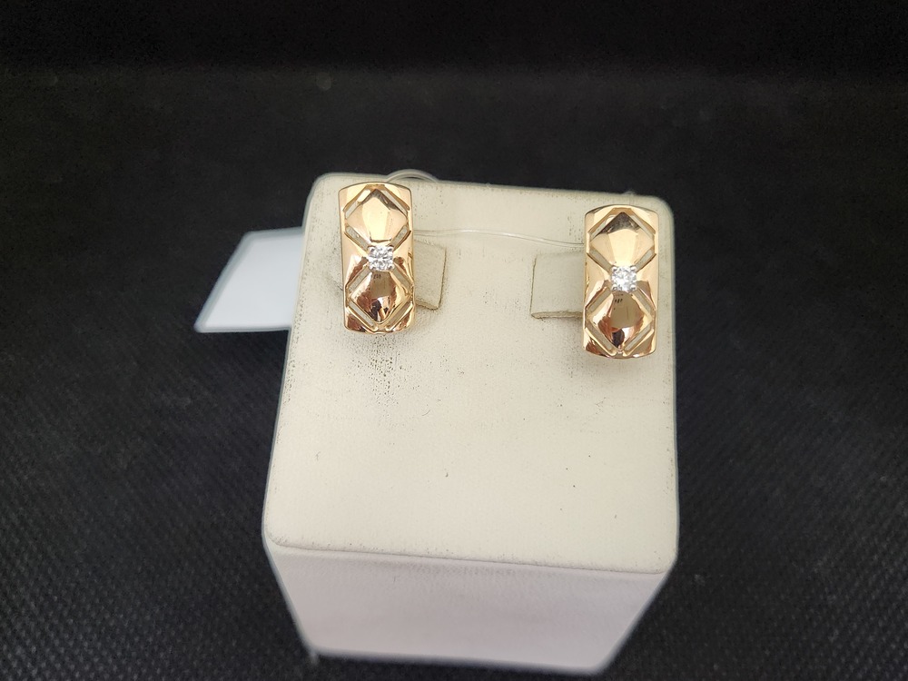 СЕРЬГИ С КАМНЕМ (Au 585)