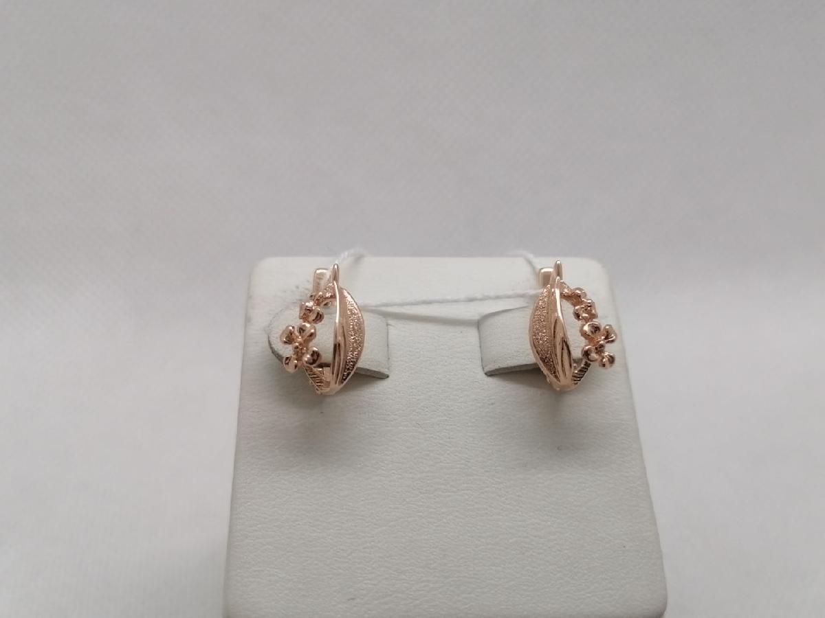 СЕРЬГИ БЕЗ КАМНЯ (Au 585)