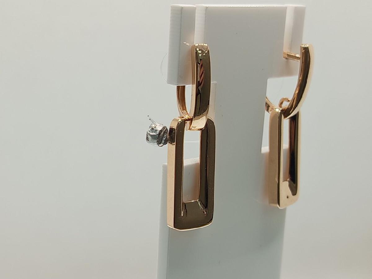 СЕРЬГИ БЕЗ КАМНЯ (Au 585)