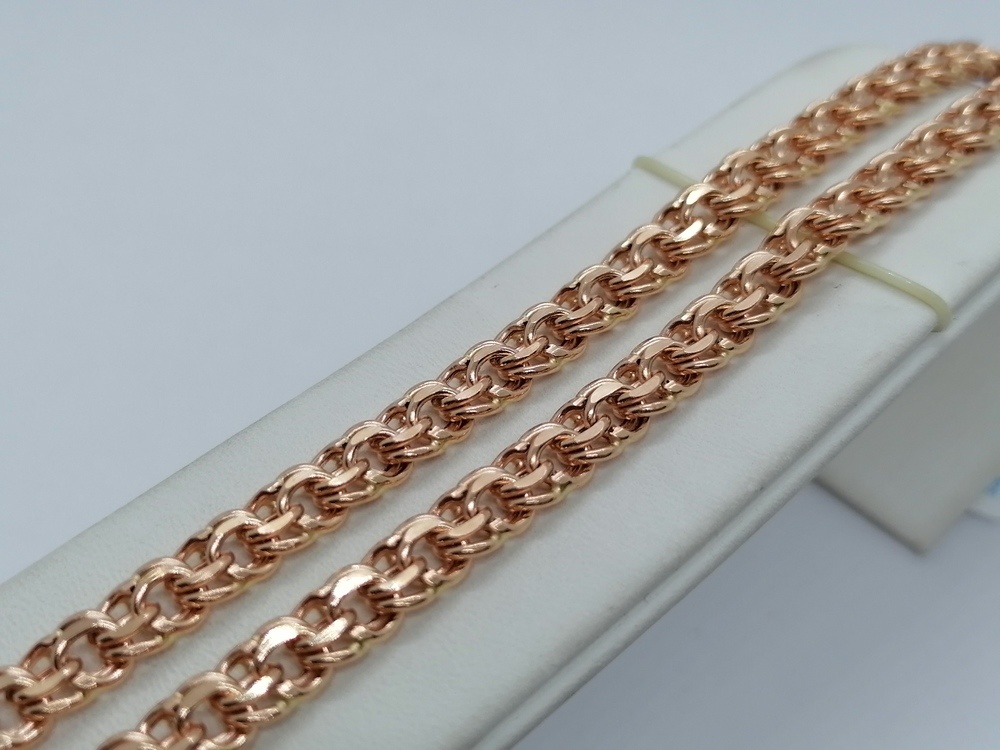 10090380160 ЦЕПЬ ПУСТОТЕЛАЯ Бисмарк (Au 585)