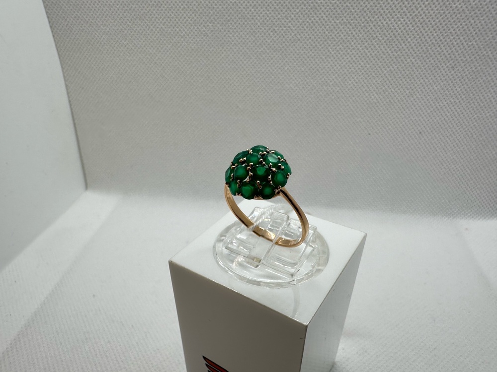 КОЛЬЦО С КАМНЯМИ (Au 585)