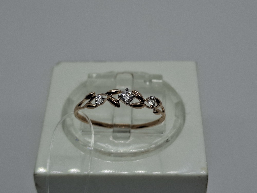 КОЛЬЦО С КАМНЯМИ (Au 585)