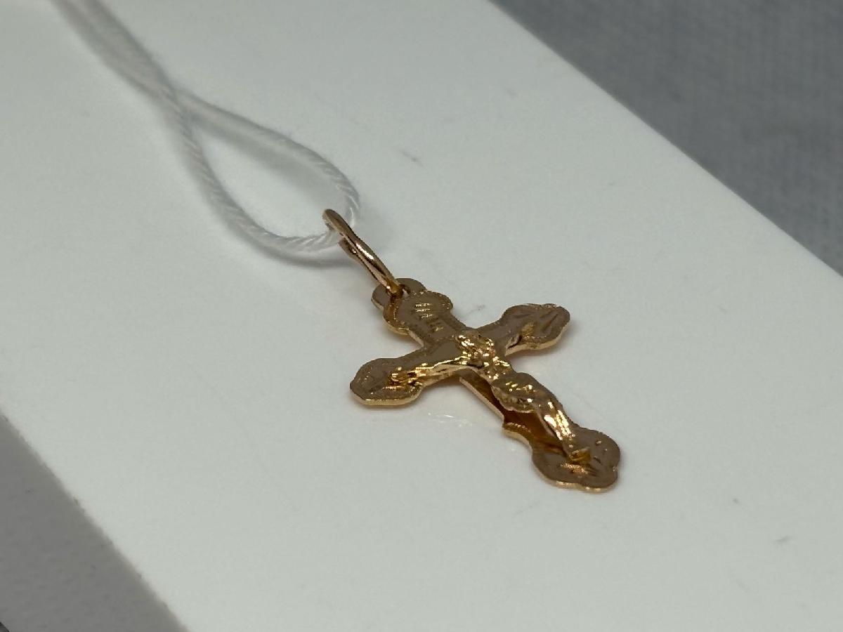 ПОДКБК585 ПОДВЕСКА КРЕСТ БЕЗ КАМНЯ (Au 585)