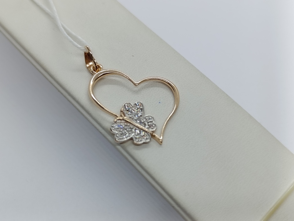 ПОДКМИ585 ПОДВЕСКА С КАМНЯМИ (Au 585)