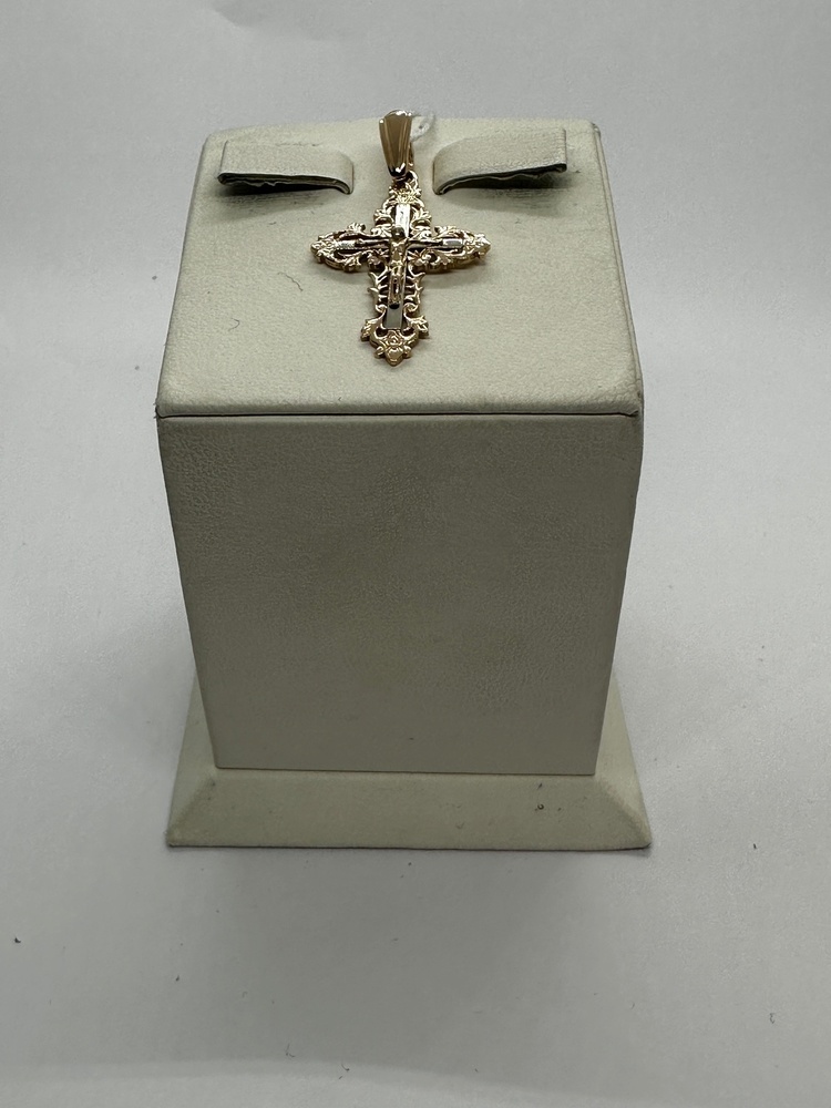 ПОДКБК585 ПОДВЕСКА КРЕСТ БЕЗ КАМНЯ (Au 585)