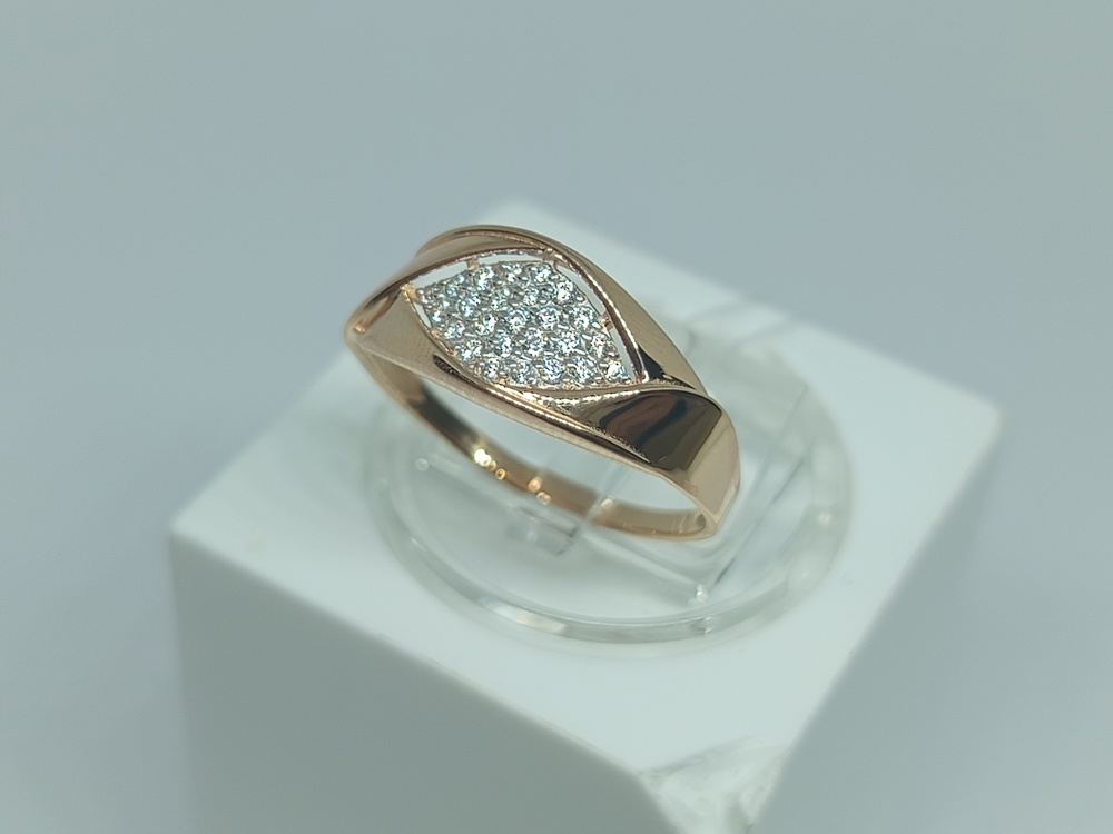 КОЛЬЦО С КАМНЯМИ (Au 585)