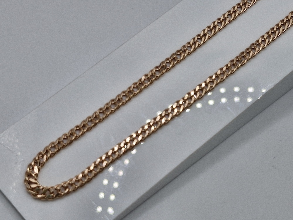 ЦЕПЬ ПУСТОТЕЛАЯ Ромб двойной (Au 585)