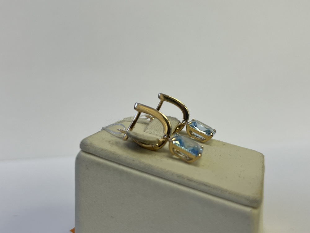 СКМИ585 СЕРЬГИ С КАМНЯМИ (Au 585)