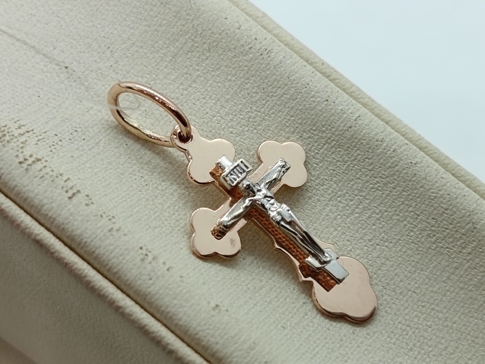 ПОДВЕСКА КРЕСТ без камня (Au 585)