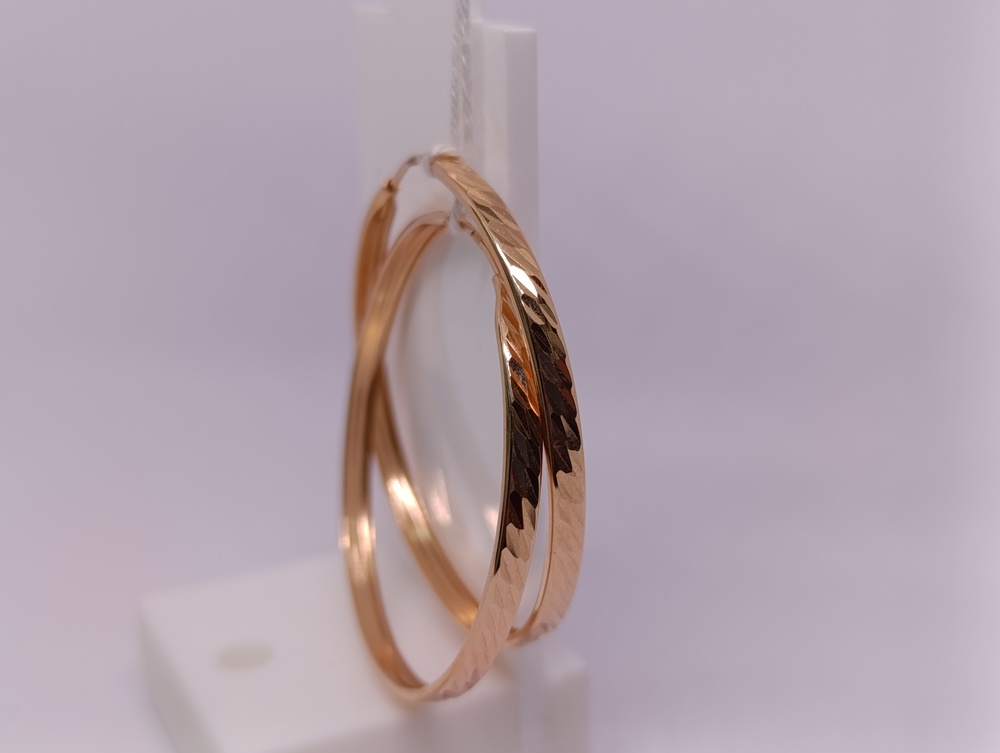 СКОН585 СЕРЬГИ КОНГО (Au 585)