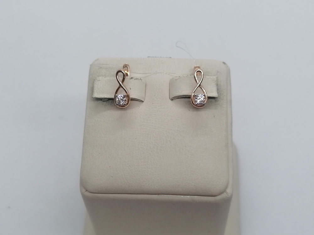 СЕРЬГИ С КАМНЕМ (Au 585)