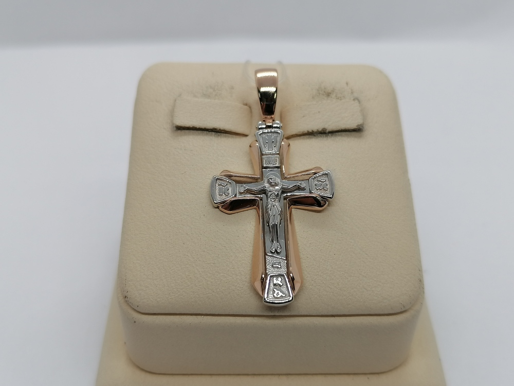 121419 ПОДВЕСКА КРЕСТ (Au 585)